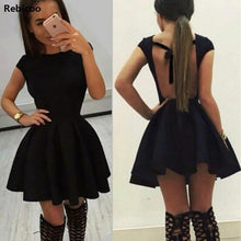Load image into Gallery viewer, New 2018 Summer Dress Women Sexy Dress Lace Up Hollow Out Backless Short Bodycon A-line Mini Night Club Party Dresses